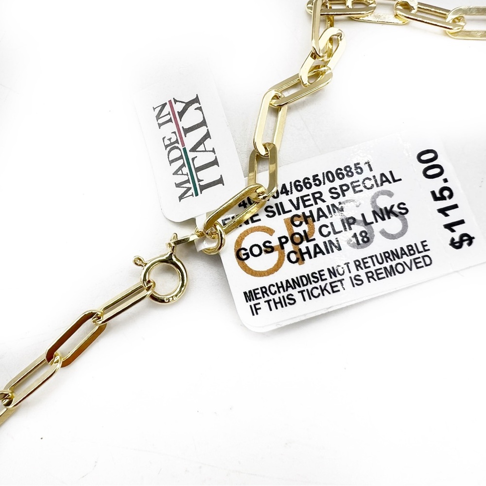 Louis Vuitton Lock & Key #315 on Giani Bernini Paperclip Link 18" Chain Necklace - Picture 6 of 17